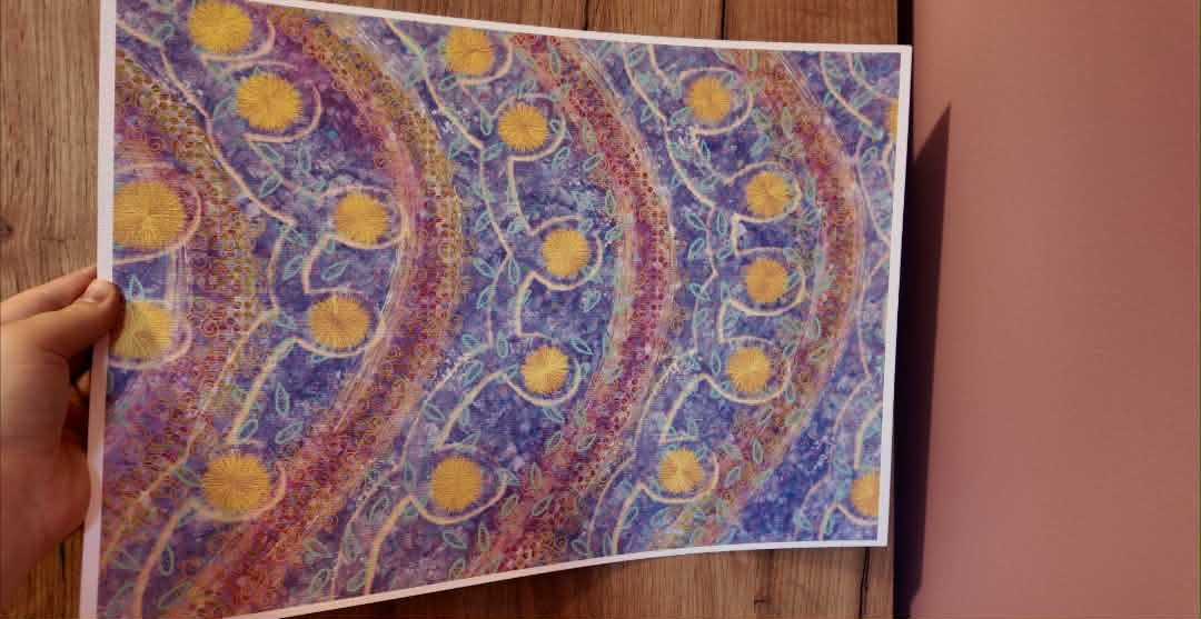 Abstract Art Print - Purple A3, Art Print, Home Decor, Modern Art, Philosophical Positive Decor, Unframed Wall Art