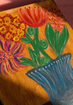 Acrylic painting - Flowers in a vase