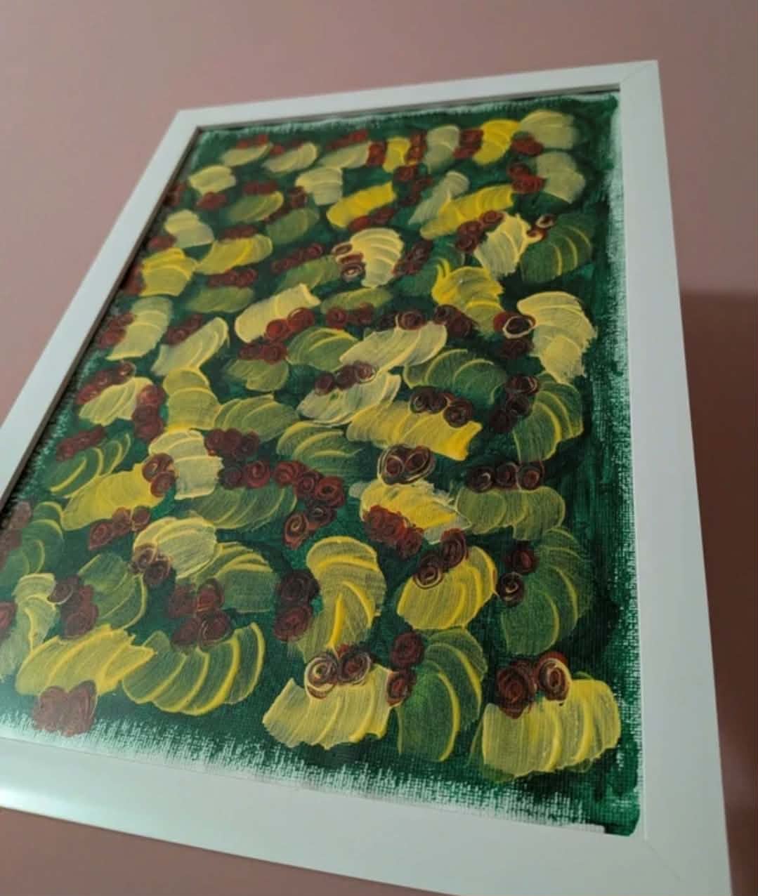 Acrylic painting - 3D traces,Wall Art, Home Decor