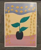 Flower in a pot, A4