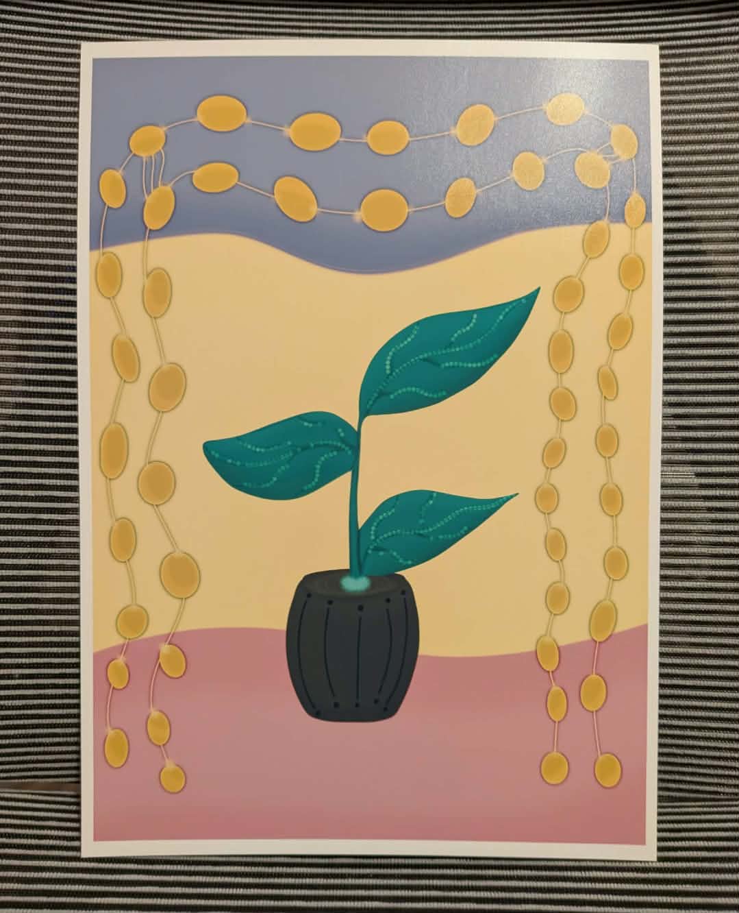 Flower in a pot, A4