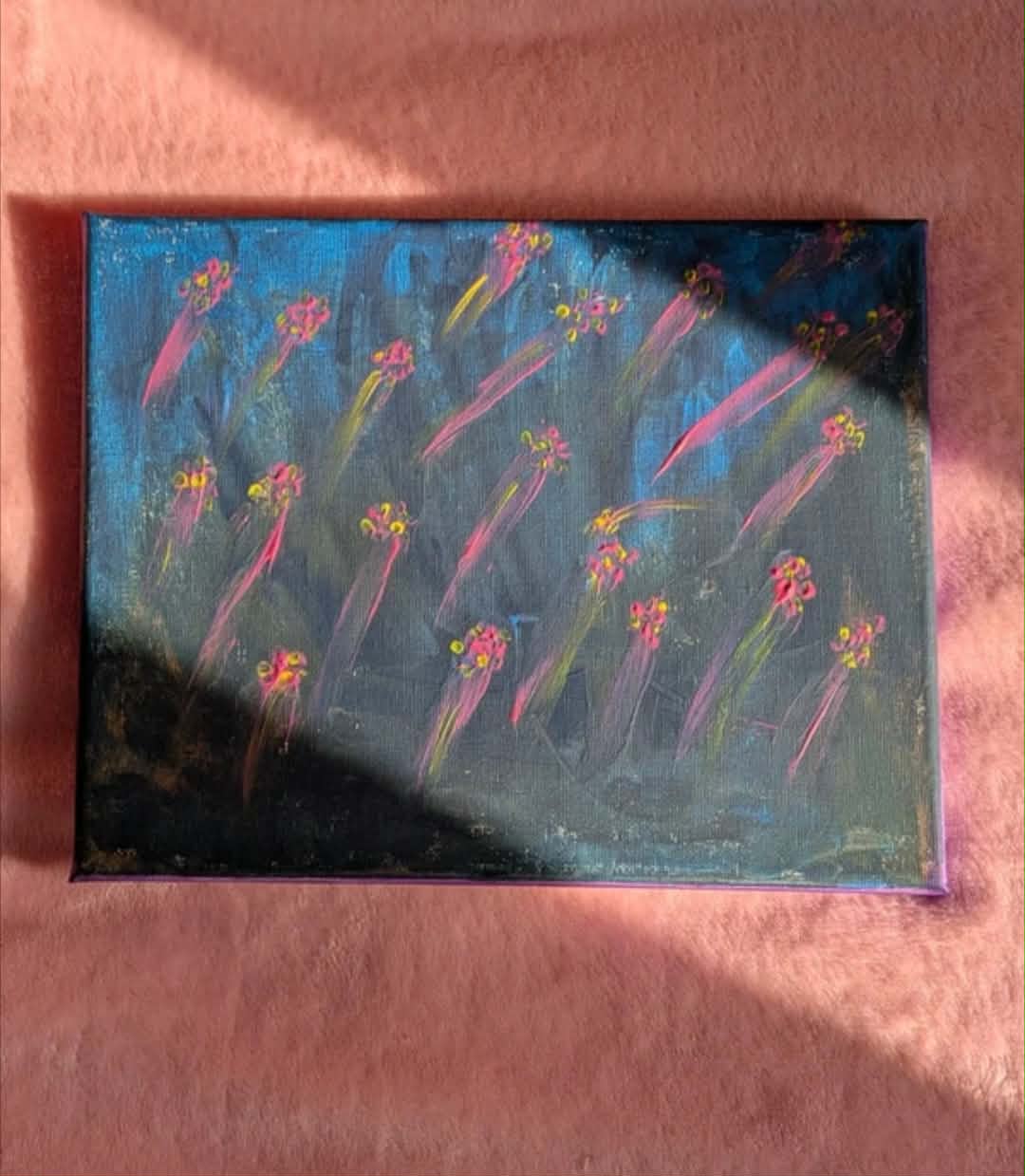 Acrylic painting - Sparkle of the night