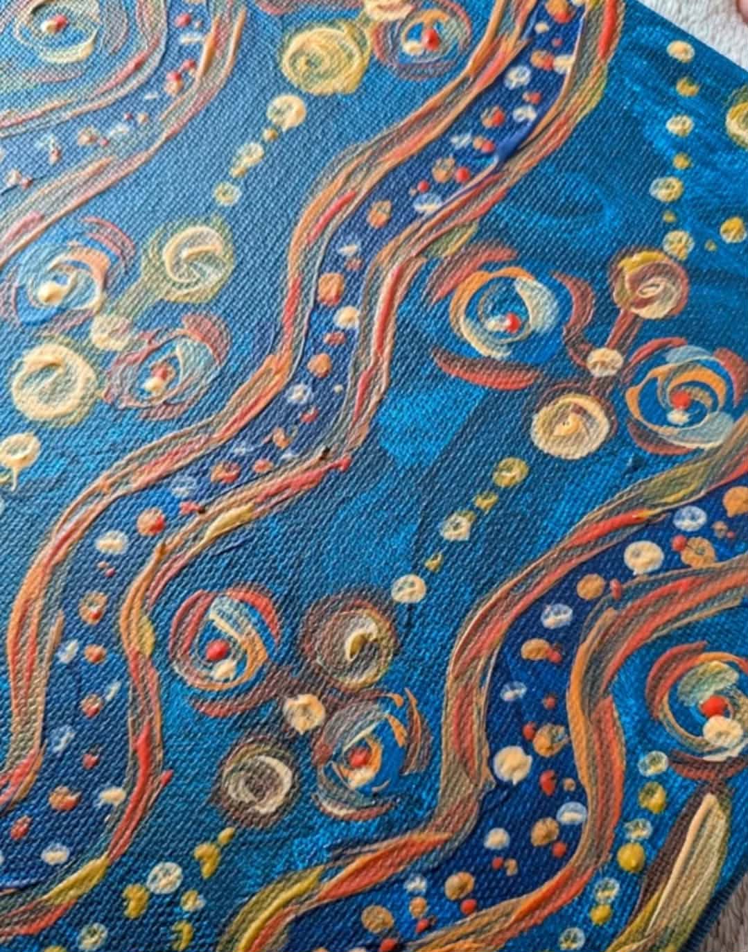 Acrylic painting - Connections