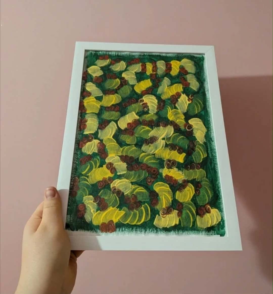 Acrylic painting - 3D traces,Wall Art, Home Decor