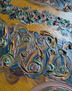 Oil painting - The game